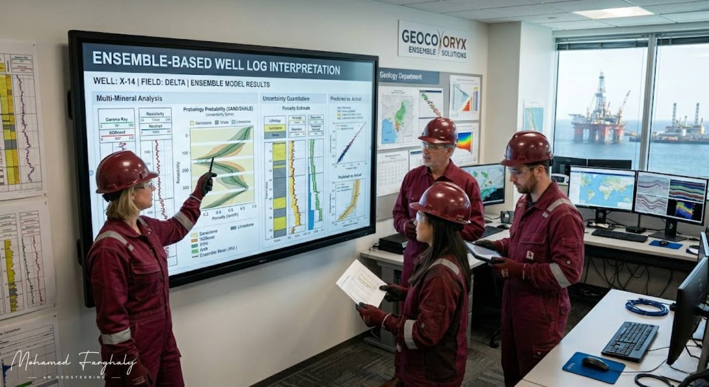 Ensemble-Based Well Log Interpretation